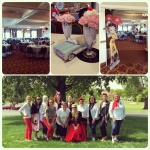 collage of photos from 2015 Appreciation Luncheon 50’s Style event